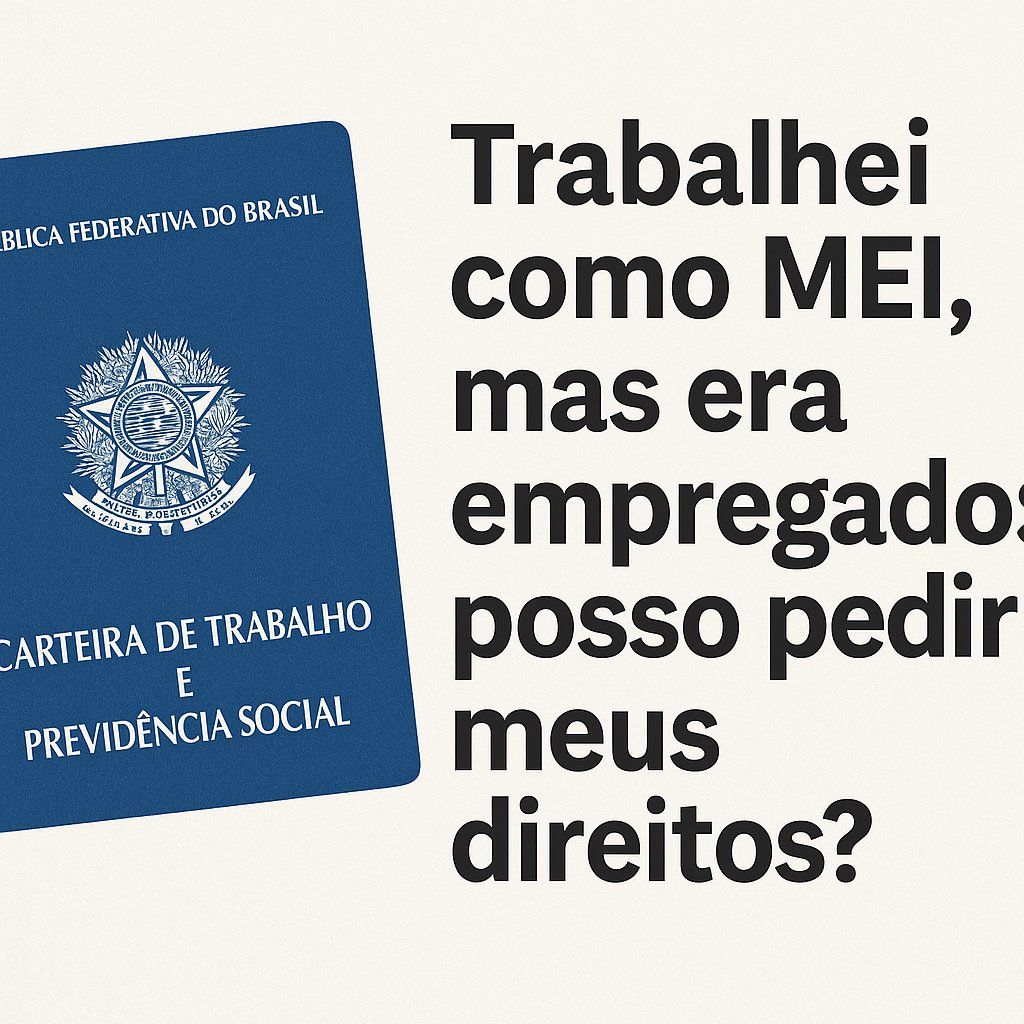 Trabalhei como MEI, mas era empregado: posso pedir meus direitos?