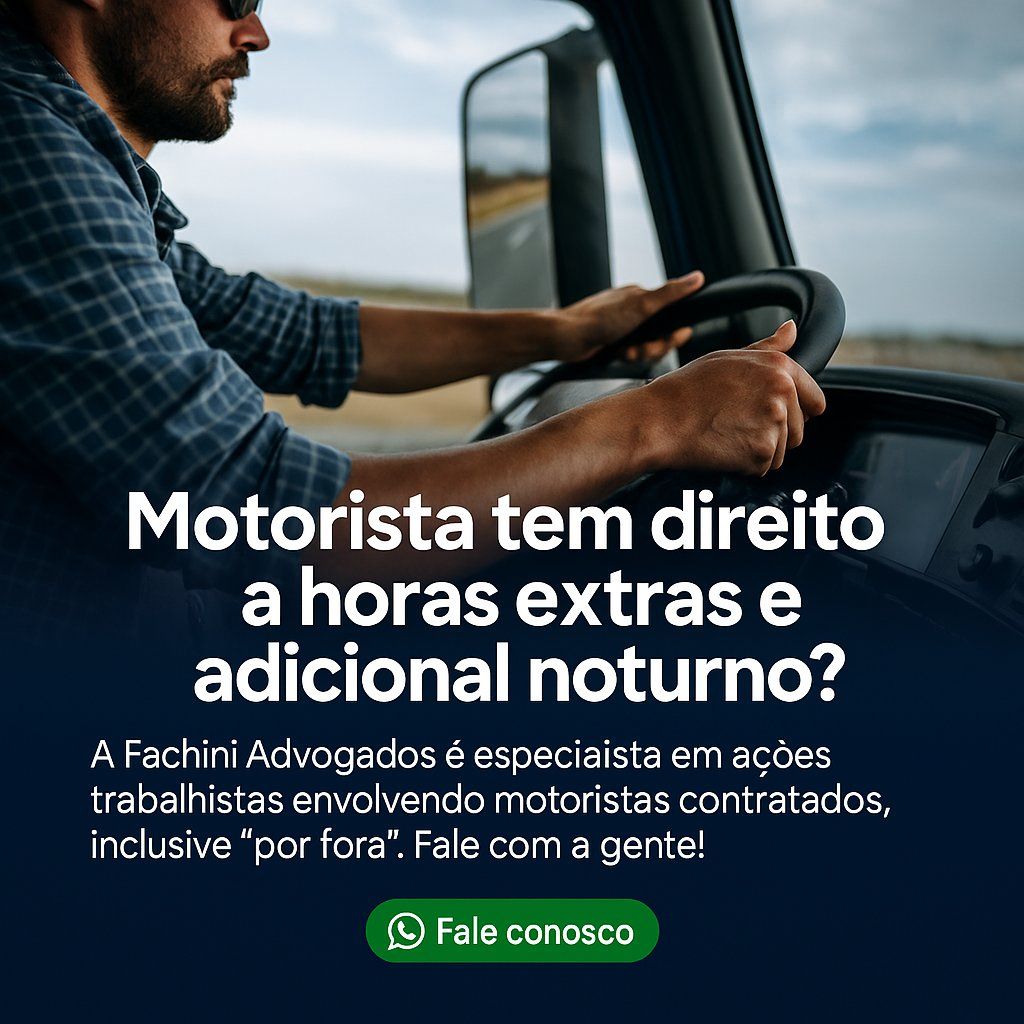 Motoristas e caminhoneiros: você tem direito a horas extras e adicional noturno?
