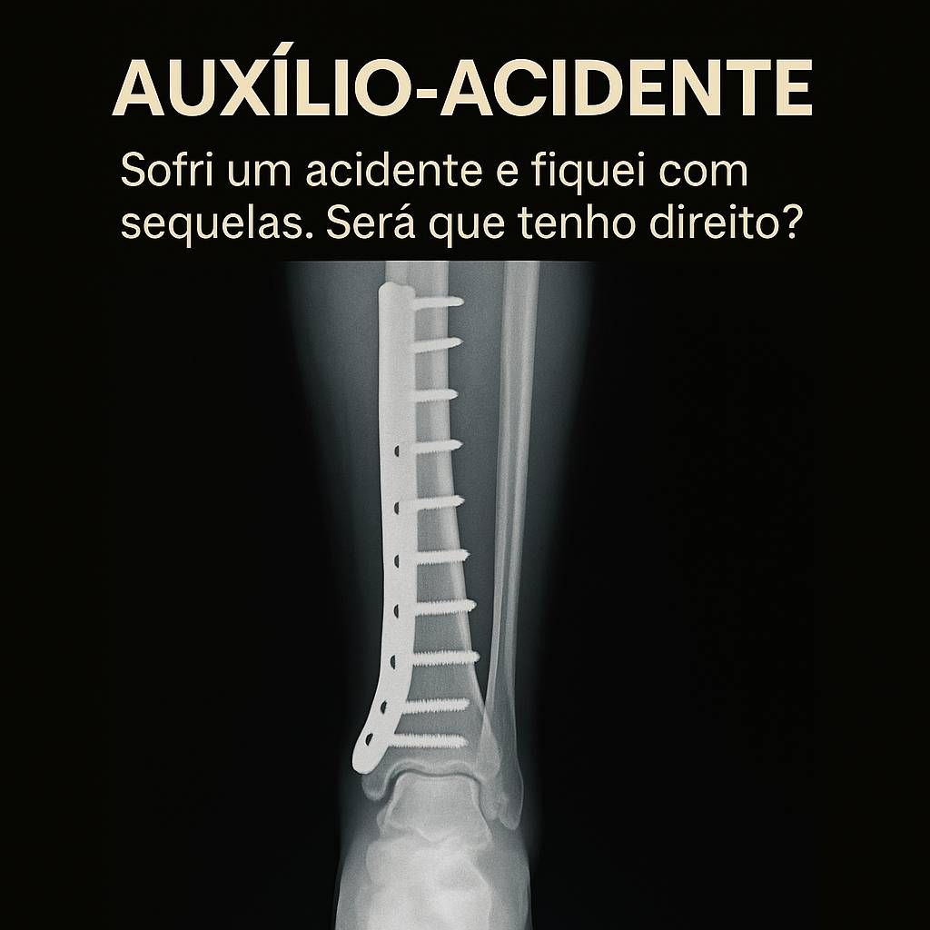 Sofri um acidente e fiquei com sequelas. Será que tenho direito ao auxílio-acidente?