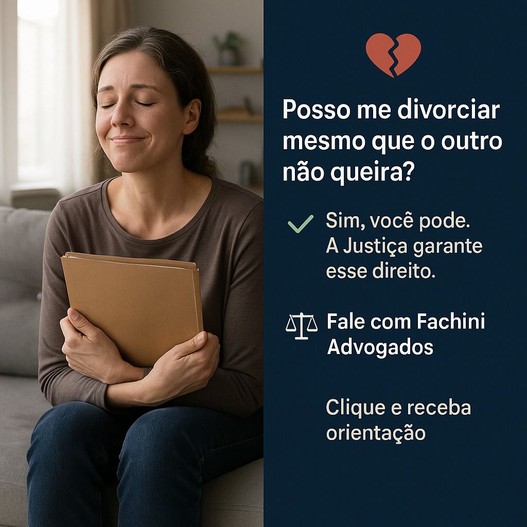 Posso me divorciar mesmo que o outro não queira?
