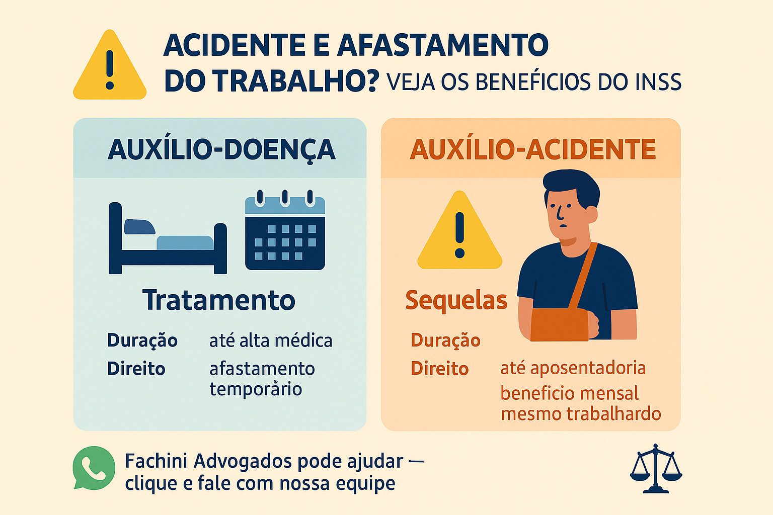 Acidente de trânsito e afastamento do trabalho: quando o INSS deve conceder auxílio-acidente ou auxílio-doença