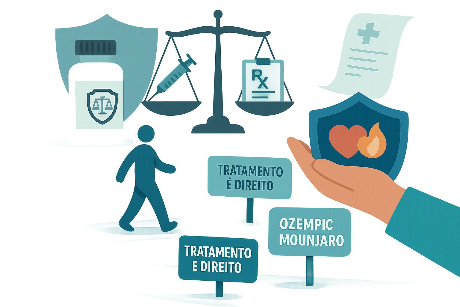 Medicamentos para obesidade (Ozempic, Mounjaro e similares) — quando o plano de saúde pode ser obrigado a custear?