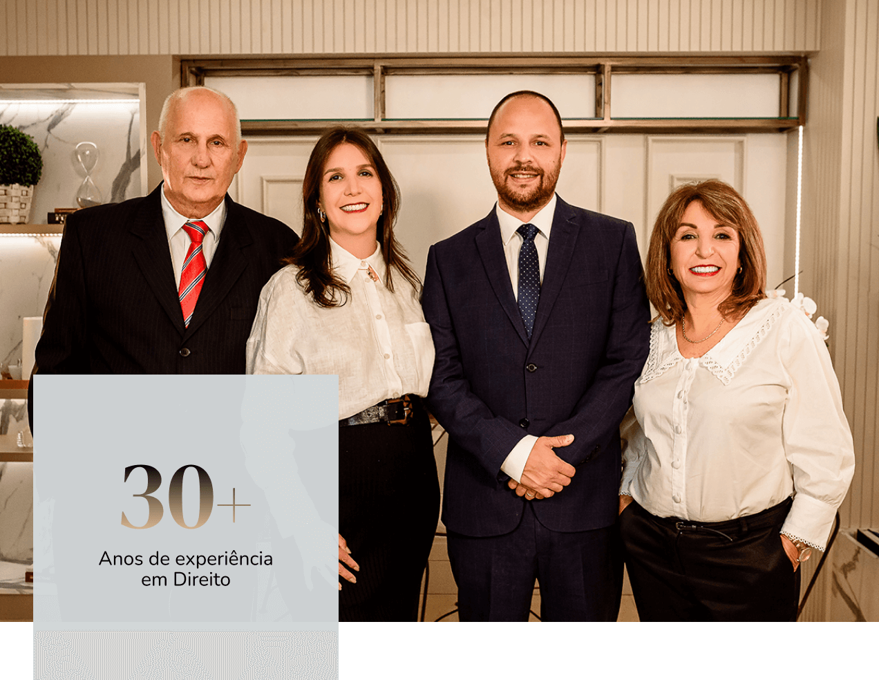 Mais de trinta anos de experiência em Direito
